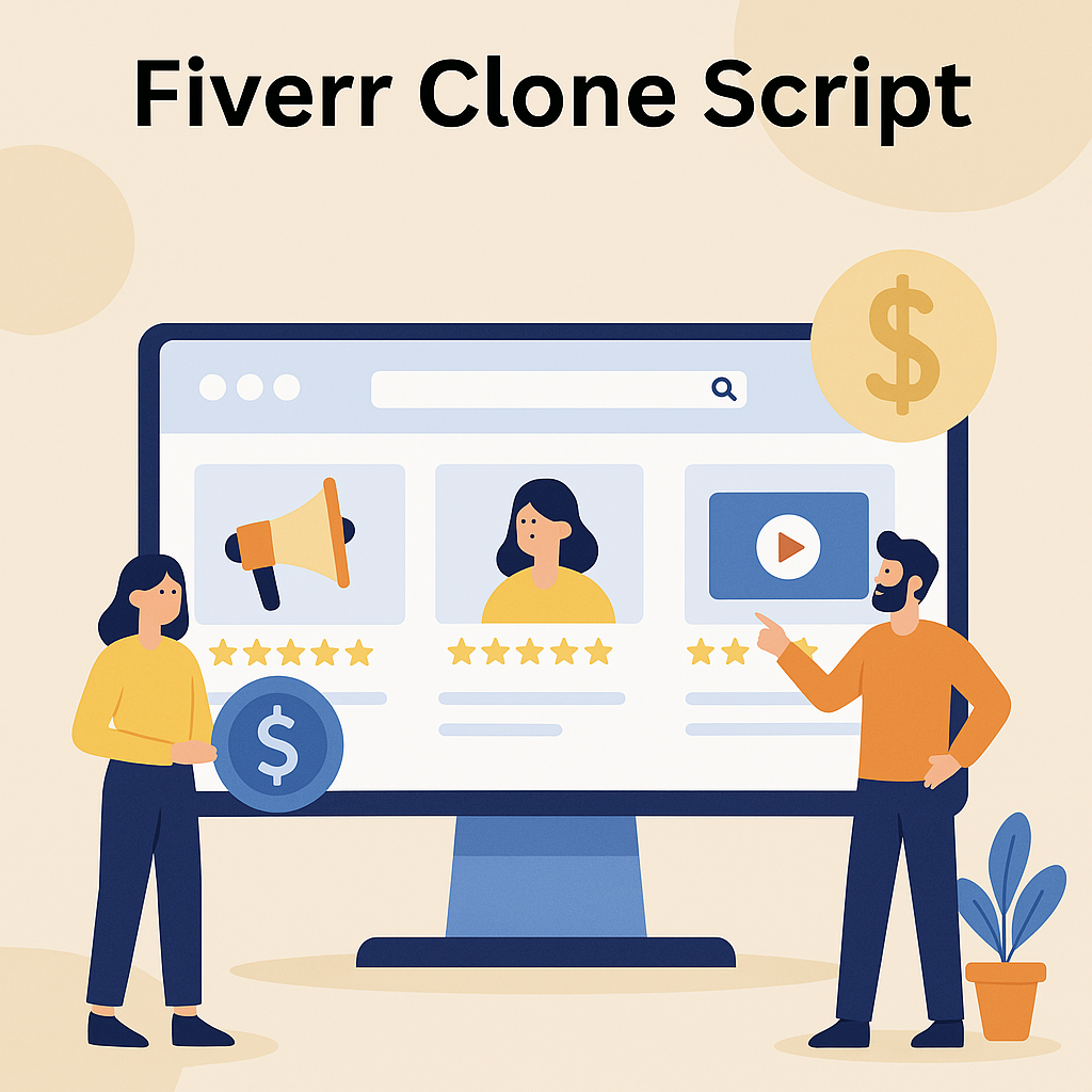 Fiverr clone freelance marketplace platform interface
